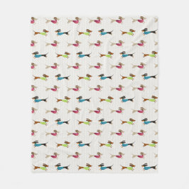 Manta Polar Modelo delicioso del Dachshund