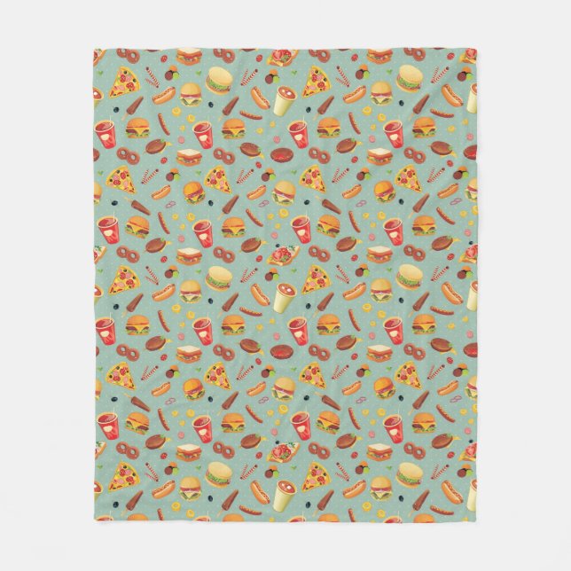 Manta Polar Modelo elegante de los alimentos de preparación (Anverso)