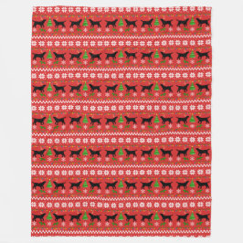 Manta Polar Modelo feo del navidad de las astas negras de