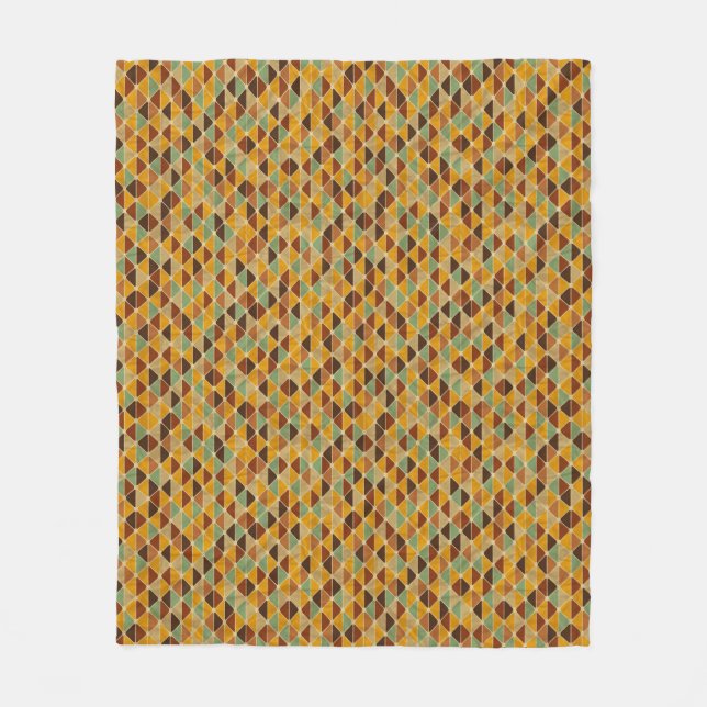 Manta Polar Modelo geométrico retro 3 (Anverso)