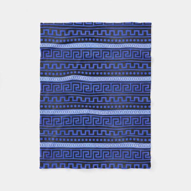 Manta Polar Modelo griego tradicional del meandro (Anverso)