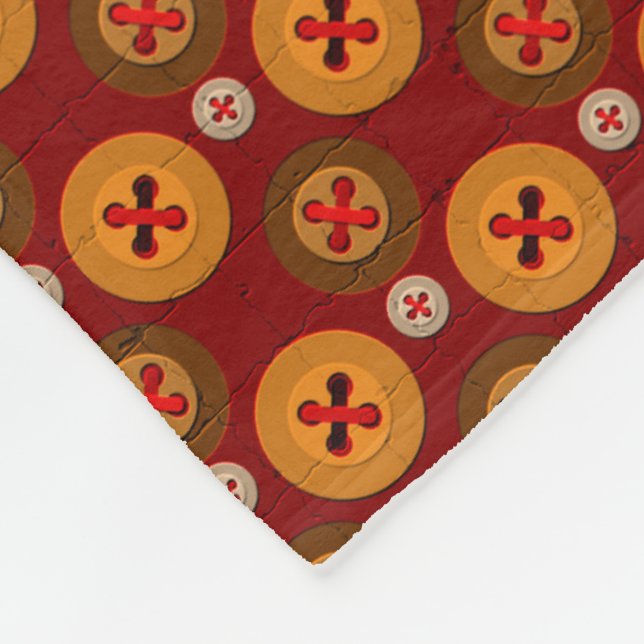 Manta Polar Modelo inconsútil colorido con los botones (Esquina)