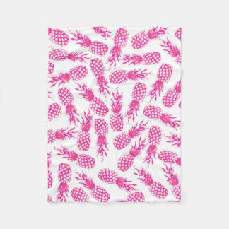 Manta Polar Modelo lindo fucsia femenino moderno de la piña