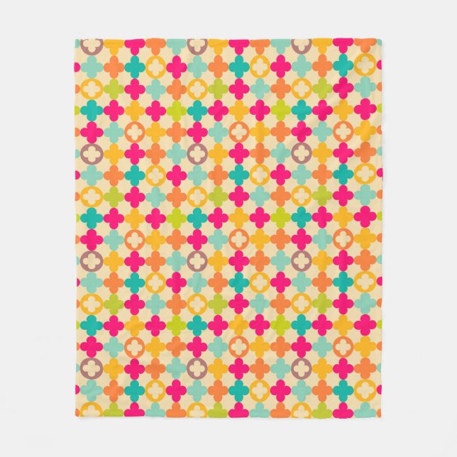 Manta Polar Modelo medieval del rosetón del vintage (Anverso)