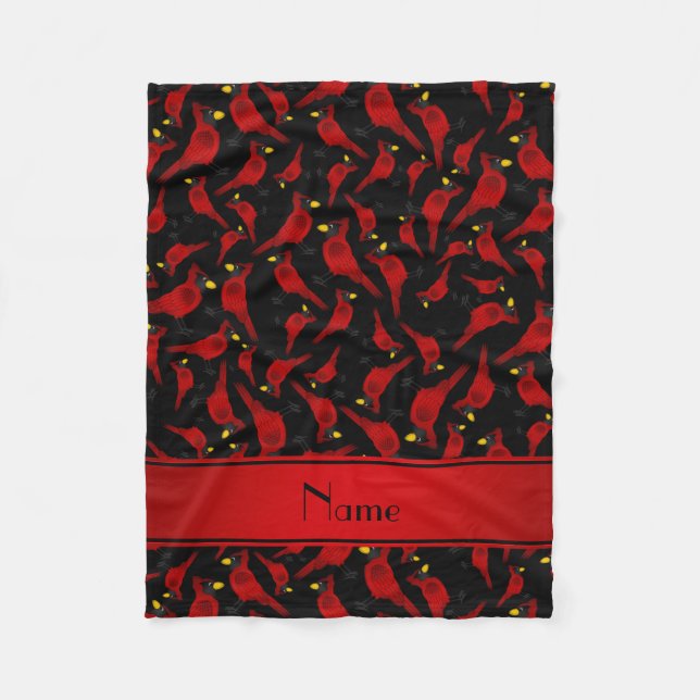 Manta Polar Modelo negro conocido personalizado de los (Anverso)