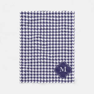 Manta Polar Modelo personalizado de Houndstooth de los azules