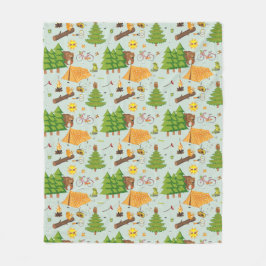 Manta Polar Modelo que acampa