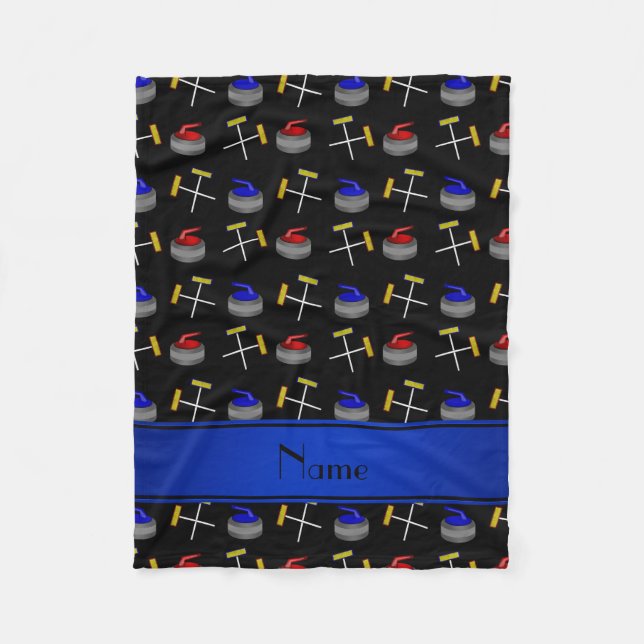 Manta Polar Modelo que se encrespa negro conocido (Anverso)