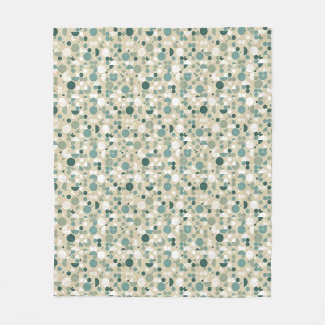 Manta Polar Modelo retro abstracto (Anverso)