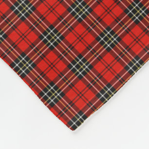 Manta Polar Modelo rojo clásico de la tela escocesa del