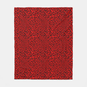 Manta Polar Modelo rosado de la textura del leopardo