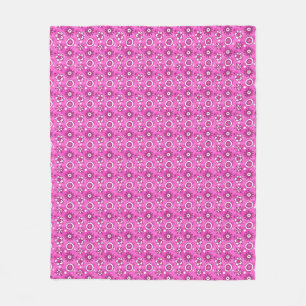 Manta Polar Modelo rosado lindo de las flores y de las formas