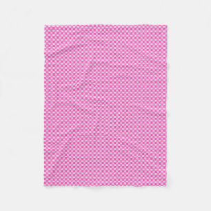 Manta Polar Modelo tejido rosa tejado