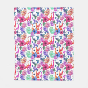 Manta Polar Modelo tropical de la acuarela