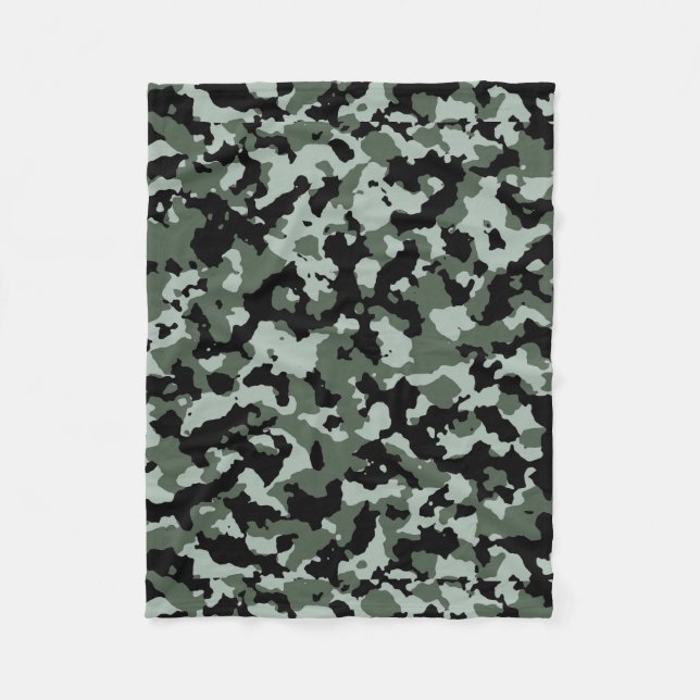 Manta Polar Modelo verde militar del camuflaje (Anverso)