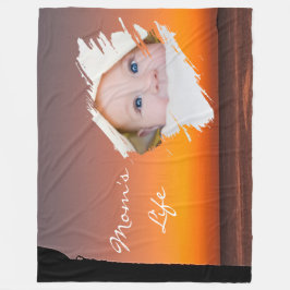 Manta Polar Modern First Mother’s Day Fleece Blanket - Sunset