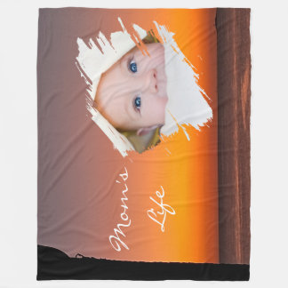 Manta Polar Modern First Mother’s Day Fleece Blanket - Sunset