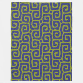 Manta Polar modern Green &blue Abstract pattern