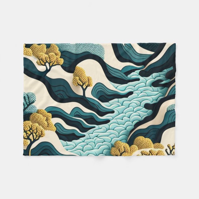 Manta Polar Modern Landscape (Frente (Horizontal))