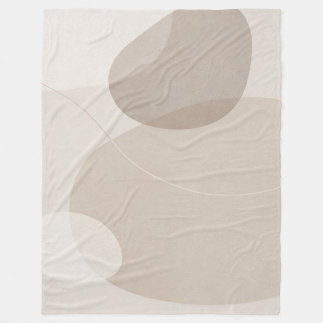 Manta Polar Modern Neutral Home Decor Throw (Anverso)