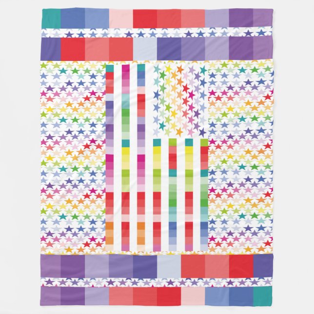 MANTA POLAR MODERN VERSION MULTICOLOR USA/EEUU FLAG MASANSER (Anverso)