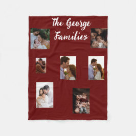 Manta Polar Moderna decoración de hogar naval multifoto famili