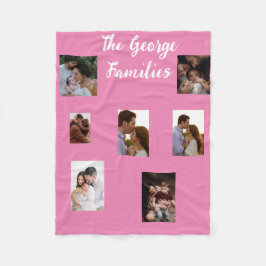 Manta Polar Moderna decoración de hogar naval multifoto famili