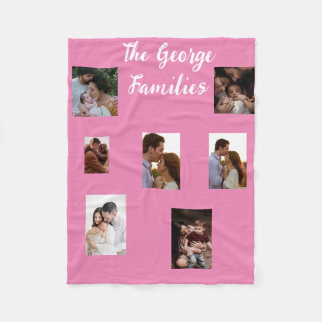 Manta Polar Moderna decoración de hogar naval multifoto famili (Anverso)