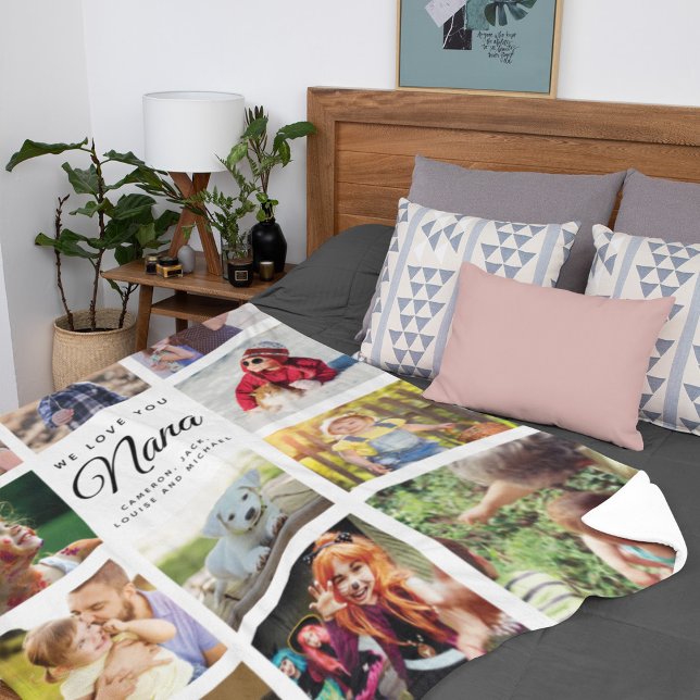 Manta Polar Moderna familia de Collages de fotos Nana en Insta (Subido por el creador)