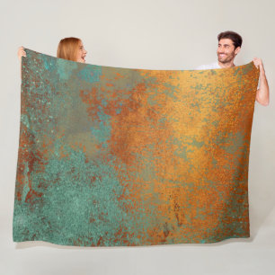 Manta Polar Moderna moda de cobre patina metálica