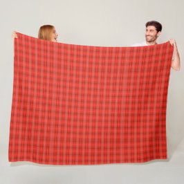 Manta Polar Moderna Placa Roja Clásica