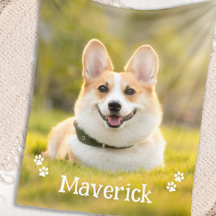Manta Polar Moderna y elegante foto de perro Mascota personali