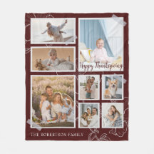 Moderno 8 Collages de fotos Feliz Día de Acción de