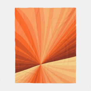 Manta Polar Moderno abstracto gráfico fractal naranja rojo vai
