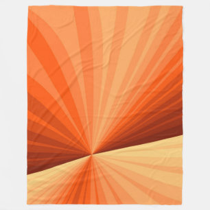 Manta Polar Moderno abstracto gráfico fractal naranja rojo vai