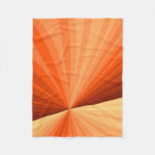 Manta Polar Moderno abstracto naranja rojo vainilla gráfico fr