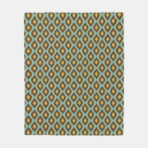 Manta Polar Moderno amarillo azul del ikat tribal moderno