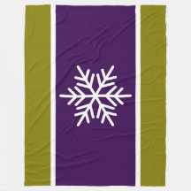 Moderno Deep Purple Olive Stripes White Snowflake
