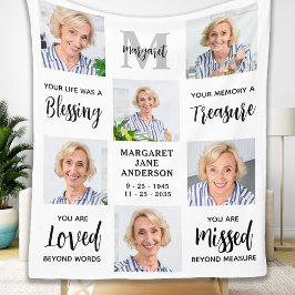 Manta Polar Moderno En El Personalizado De La Memoria Amada 6 