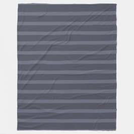 Manta Polar Moderno Gris Azul Rayado