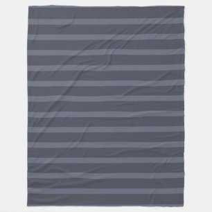 Manta Polar Moderno Gris Azul Rayado