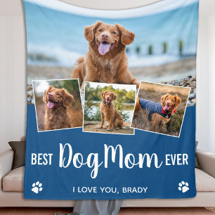 Manta Polar Moderno Mascota de mamá de perro personalizada de