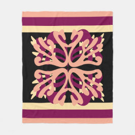 Manta Polar Moderno Minimal Negrita Corazón de arte