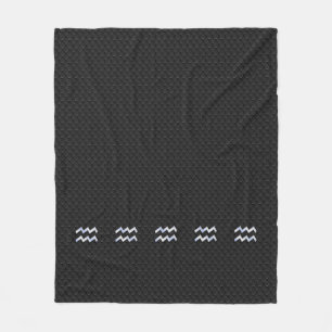 Manta Polar Moderno Rótulo Zodiac de plata acuario sobre serpi