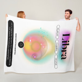 Manta Polar Moderno Rótulo Zodiac Libra Cotización Elemento Ai