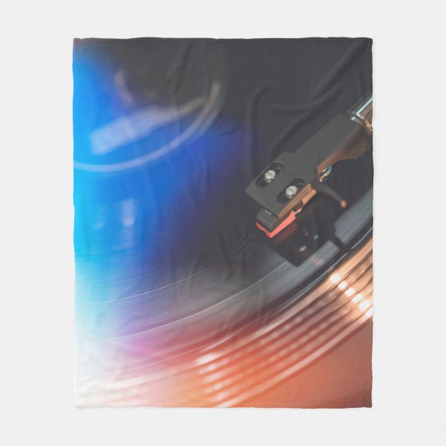 Manta Polar Moderno y giratorio para reproducir música en disc (Anverso)