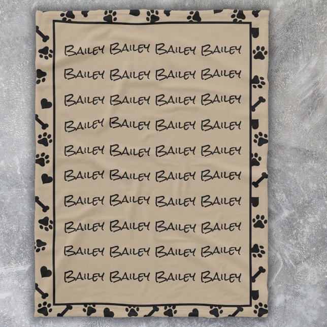 Manta Polar Moderno y moderno nombre de gato de perro Mascota (Subido por el creador)