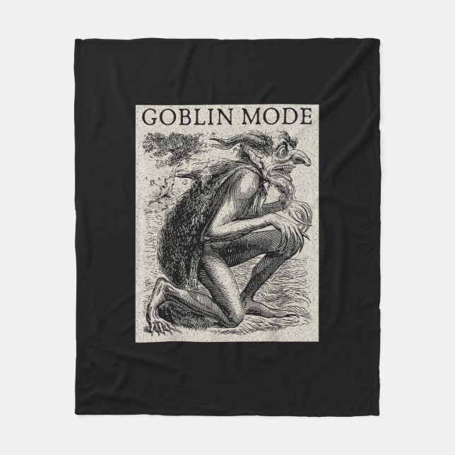 Manta Polar Modo Duende Goblincore Fairycore Grunge Medieval (Anverso)