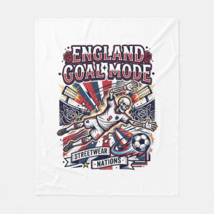 Manta Polar Modo Gol de Inglaterra Esqueleto Delantero Nacione