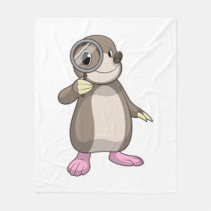 Manta Polar Mole con vidrio de aumento